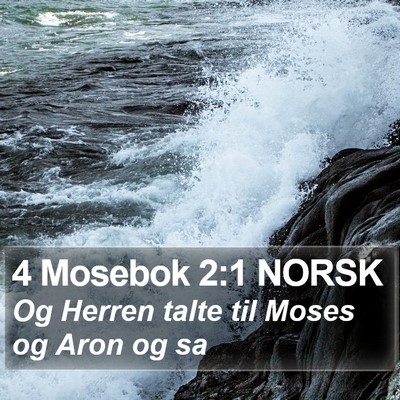 4 Mosebok 2:1 NORSK Bible Verse Image