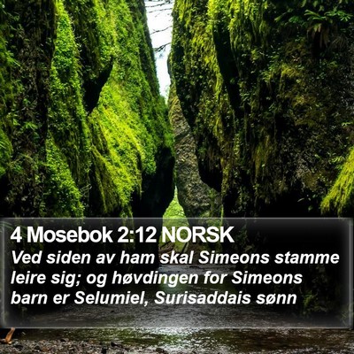 4 Mosebok 2:12 NORSK Bible Verse Image