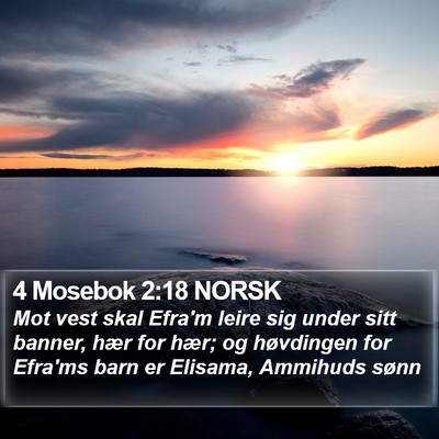 4 Mosebok 2:18 NORSK Bible Verse Image