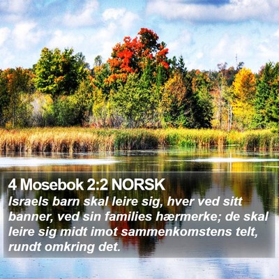 4 Mosebok 2:2 NORSK Bible Verse Image