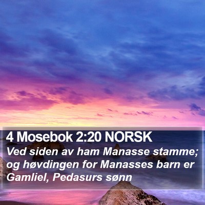 4 Mosebok 2:20 NORSK Bible Verse Image