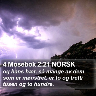 4 Mosebok 2:21 NORSK Bible Verse Image