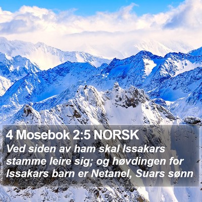 4 Mosebok 2:5 NORSK Bible Verse Image