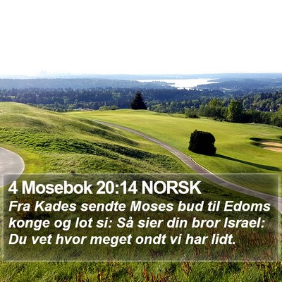 4 Mosebok 20:14 NORSK Bible Verse Image
