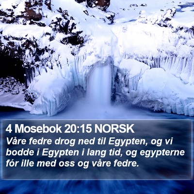 4 Mosebok 20:15 NORSK Bible Verse Image