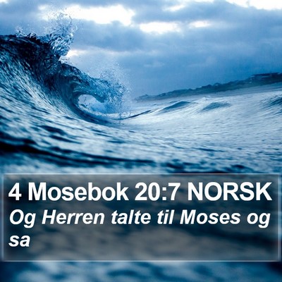 4 Mosebok 20:7 NORSK Bible Verse Image