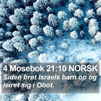 4 Mosebok 21:10 NORSK Bible Verse Image