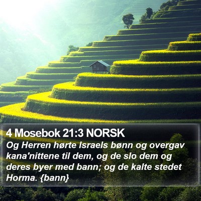 4 Mosebok 21:3 NORSK Bible Verse Image