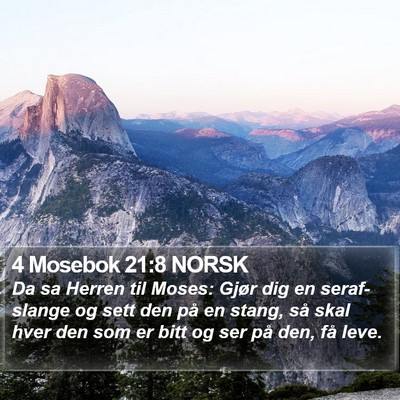 4 Mosebok 21:8 NORSK Bible Verse Image
