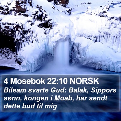 4 Mosebok 22:10 NORSK Bible Verse Image