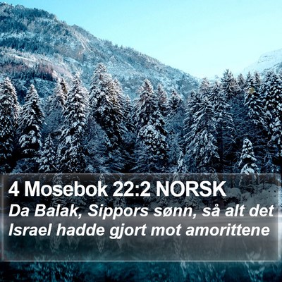 4 Mosebok 22:2 NORSK Bible Verse Image