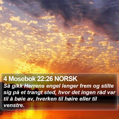 4 Mosebok 22:26 NORSK Bible Verse Image
