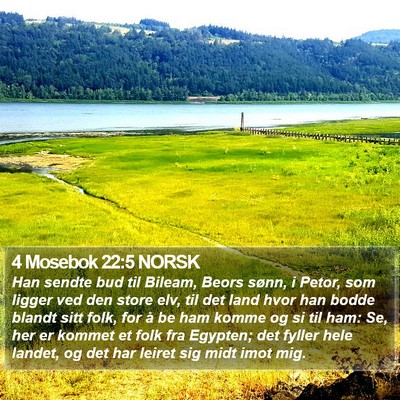 4 Mosebok 22:5 NORSK Bible Verse Image