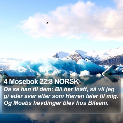 4 Mosebok 22:8 NORSK Bible Verse Image