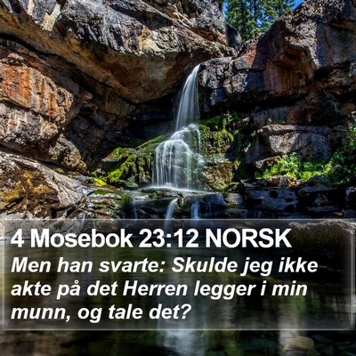 4 Mosebok 23:12 NORSK Bible Verse Image