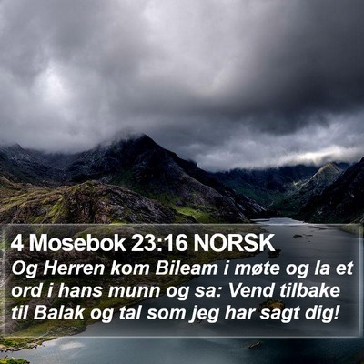 4 Mosebok 23:16 NORSK Bible Verse Image