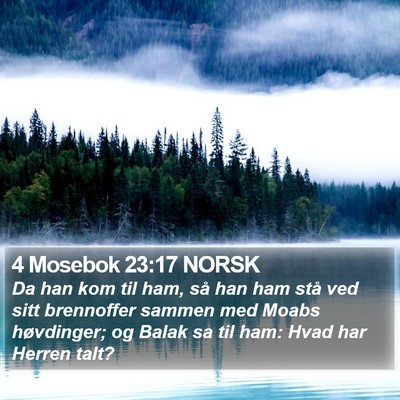 4 Mosebok 23:17 NORSK Bible Verse Image