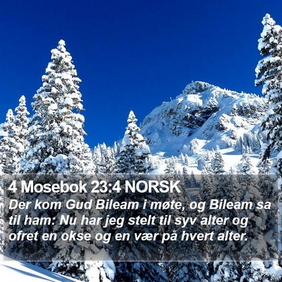 4 Mosebok 23:4 NORSK Bible Verse Image
