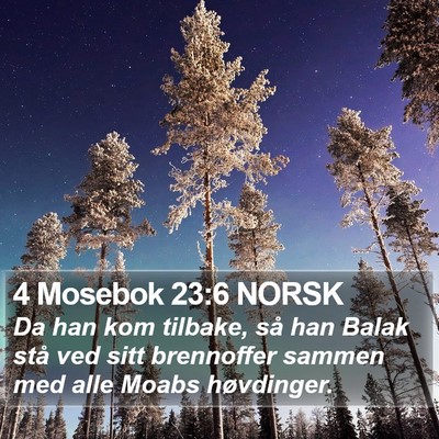 4 Mosebok 23:6 NORSK Bible Verse Image