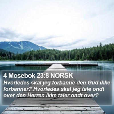 4 Mosebok 23:8 NORSK Bible Verse Image