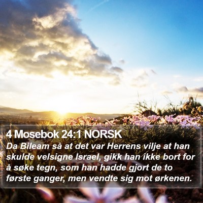 4 Mosebok 24:1 NORSK Bible Verse Image