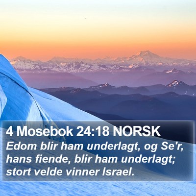 4 Mosebok 24:18 NORSK Bible Verse Image