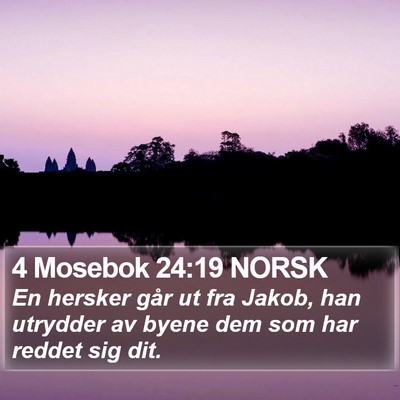 4 Mosebok 24:19 NORSK Bible Verse Image