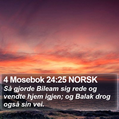 4 Mosebok 24:25 NORSK Bible Verse Image