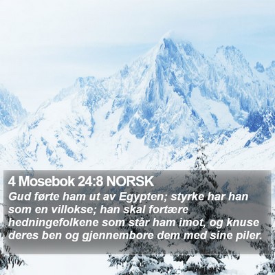 4 Mosebok 24:8 NORSK Bible Verse Image