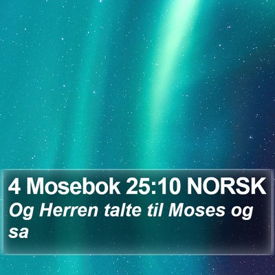 4 Mosebok 25:10 NORSK Bible Verse Image