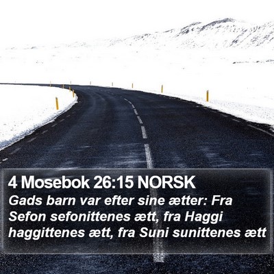 4 Mosebok 26:15 NORSK Bible Verse Image