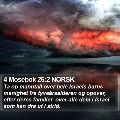 4 Mosebok 26:2 NORSK Bible Verse Image