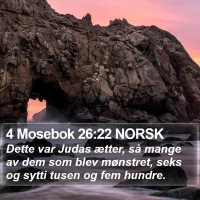 4 Mosebok 26:22 NORSK Bible Verse Image