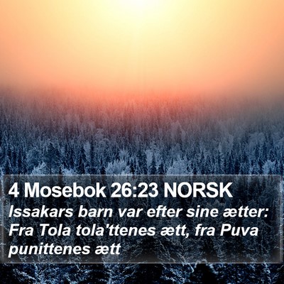 4 Mosebok 26:23 NORSK Bible Verse Image