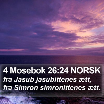 4 Mosebok 26:24 NORSK Bible Verse Image