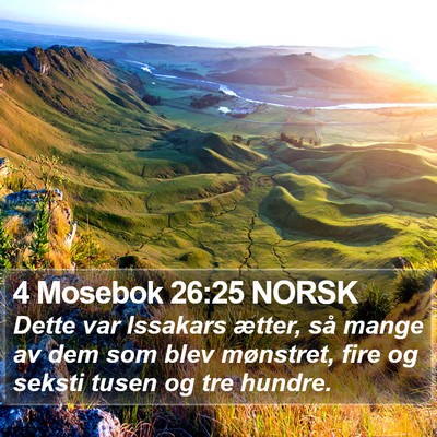 4 Mosebok 26:25 NORSK Bible Verse Image