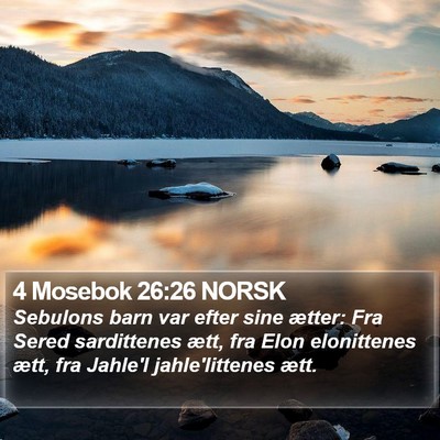 4 Mosebok 26:26 NORSK Bible Verse Image