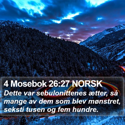 4 Mosebok 26:27 NORSK Bible Verse Image