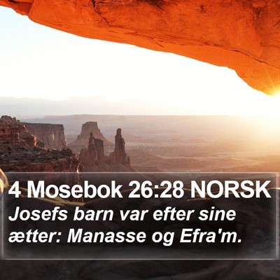 4 Mosebok 26:28 NORSK Bible Verse Image