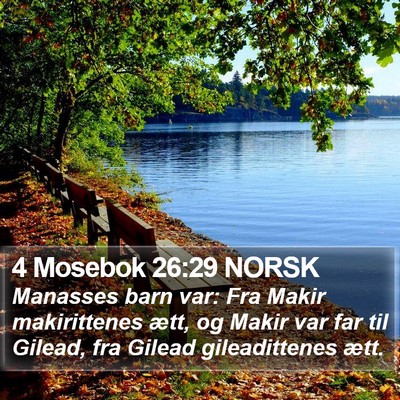 4 Mosebok 26:29 NORSK Bible Verse Image