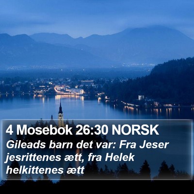 4 Mosebok 26:30 NORSK Bible Verse Image