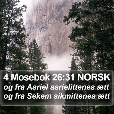 4 Mosebok 26:31 NORSK Bible Verse Image