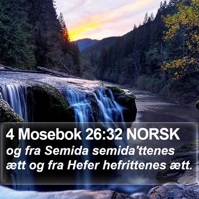 4 Mosebok 26:32 NORSK Bible Verse Image