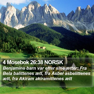 4 Mosebok 26:38 NORSK Bible Verse Image