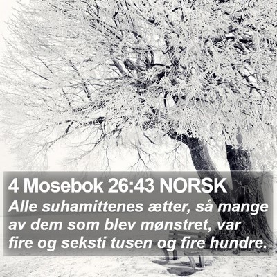 4 Mosebok 26:43 NORSK Bible Verse Image