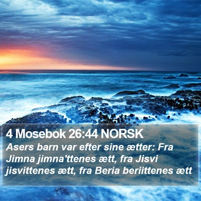 4 Mosebok 26:44 NORSK Bible Verse Image