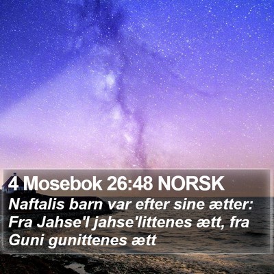 4 Mosebok 26:48 NORSK Bible Verse Image
