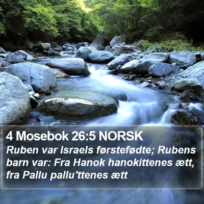 4 Mosebok 26:5 NORSK Bible Verse Image