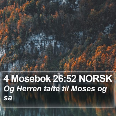 4 Mosebok 26:52 NORSK Bible Verse Image