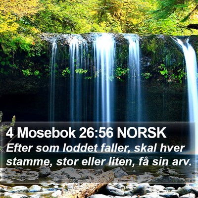 4 Mosebok 26:56 NORSK Bible Verse Image